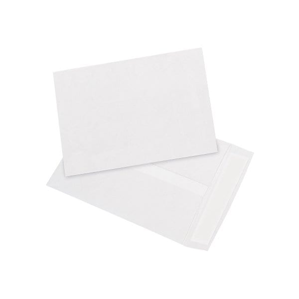 Bsc Preferred 7-1/2 x 10-1/2'' White Flat Tyvek Envelopes, 100PK BUY00027145 - main